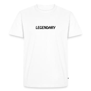 Legendary - Men's Premium Organic T-Shirt - white - Front - Nico (187cm)