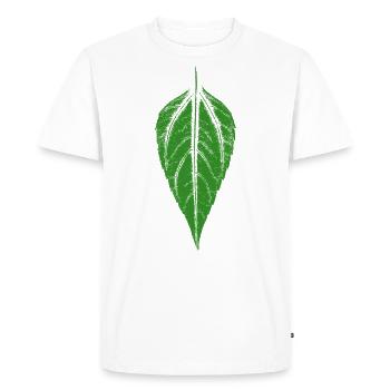 Leaf Jerusalem artichoke - Men's Premium Organic T-Shirt - white - Front - Nico (187cm)