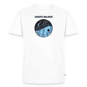 Yin yang - T-shirt Premium bio Homme - blanc - Devant - Nico (187cm)