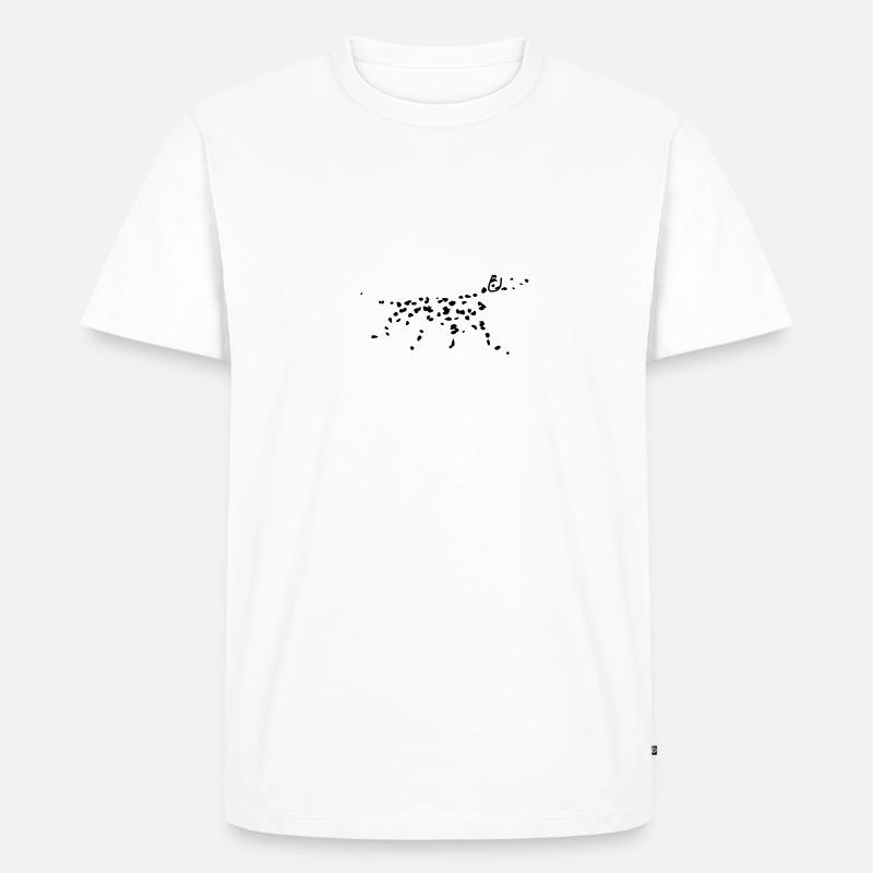 Dalmatiner - Männer Premium Bio T-Shirt - Weiß