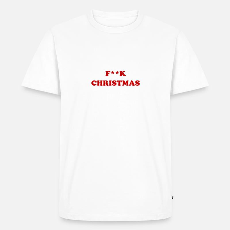 F**K Noël - T-shirt Premium bio Homme - blanc