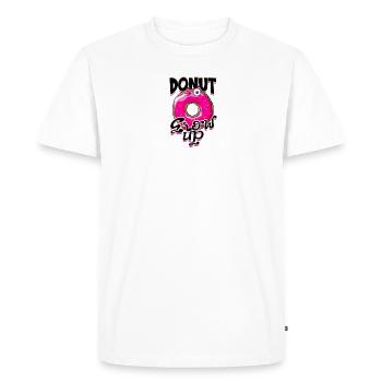 Donut Grow Up - beignet - T-shirt Premium bio Homme - blanc - Devant - Nico (187cm)