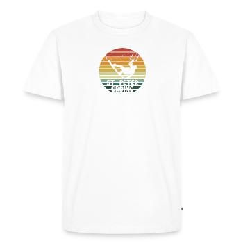 St. Peter Ording Kitesurf Sports nautiques Design - T-shirt Premium bio Homme - blanc - Devant - Nico (187cm)