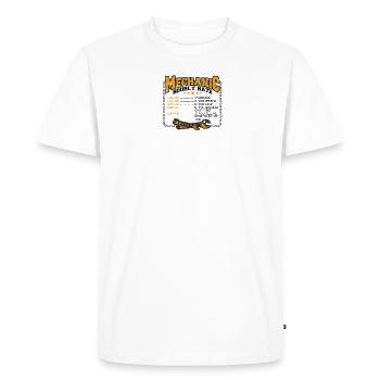 Mechanic Hourly Rate 100/hr Standard 150/hr If - Men's Premium Organic T-Shirt - white - Front - Nico (187cm)