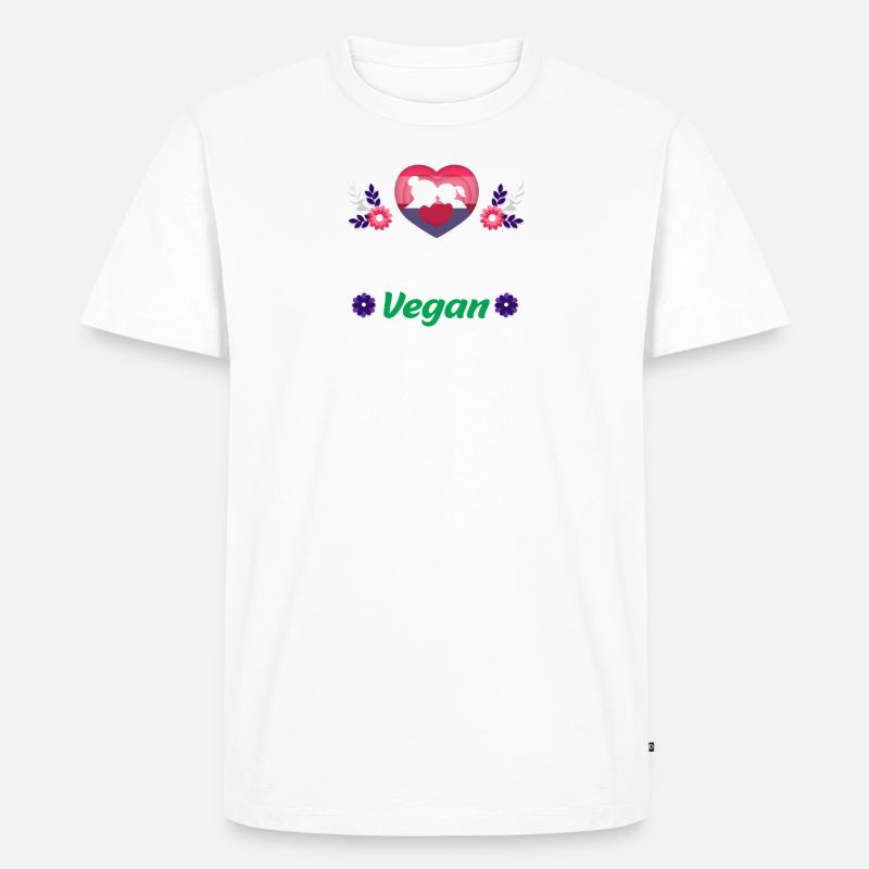 Glückliche Vegane Mutter - Männer Premium Bio T-Shirt - undefined