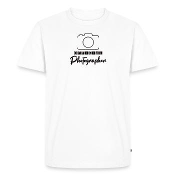 Photographie Caméra Photographe Rétro Caméra Photographie - T-shirt Premium bio Homme - blanc - Devant - Nico (187cm)
