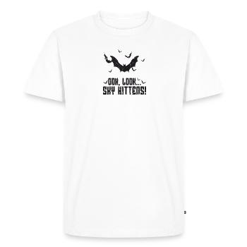 Ooh look Sky Kittens - bat lover - Men's Premium Organic T-Shirt - white - Front - Nico (187cm)