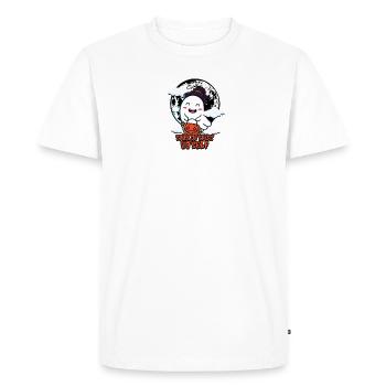 Trick or treat yo self - amoureux d’halloween - T-shirt Premium bio Homme - blanc - Devant - Nico (187cm)