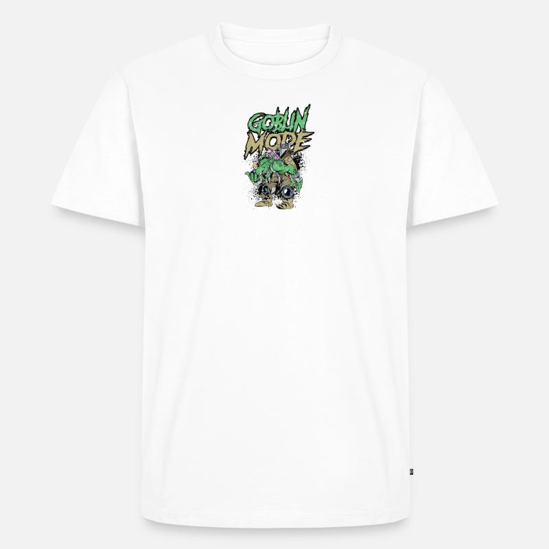 Goblin-Modus - Goblin-Halloween - Männer Premium Bio T-Shirt - Weiß