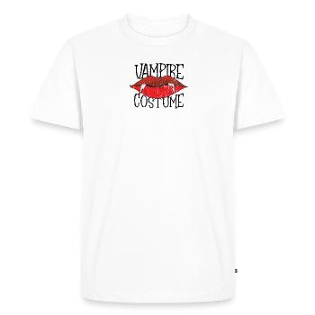 Costume de vampire - truc ou friandise - T-shirt Premium bio Homme - blanc - Devant - Nico (187cm)