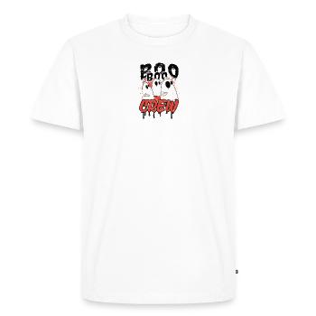 Boo Boo Crew - amoureux des fantômes - T-shirt Premium bio Homme - blanc - Devant - Nico (187cm)