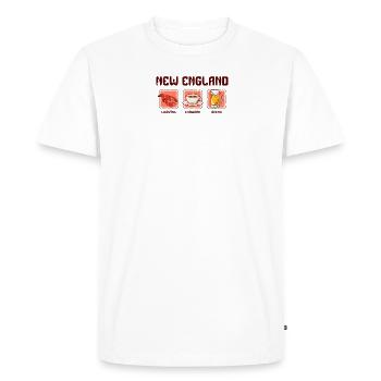 Nouvelle-Angleterre Lobstah Chowdah Beeah Triathlon - - T-shirt Premium bio Homme - blanc - Devant - Nico (187cm)