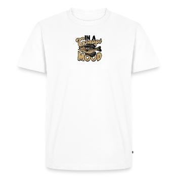 Dans une humeur crappie - pêche à la ligne - T-shirt Premium bio Homme - blanc - Devant - Nico (187cm)