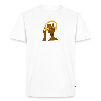 My Headphones Play Kizomba Only - Men's Premium Organic T-Shirt - white - Front - Nico (187cm)
