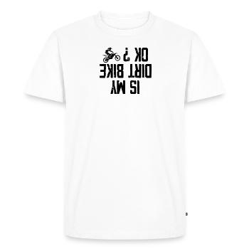 Motocross Moto Motorsport - T-shirt Premium bio Homme - blanc - Devant - Nico (187cm)