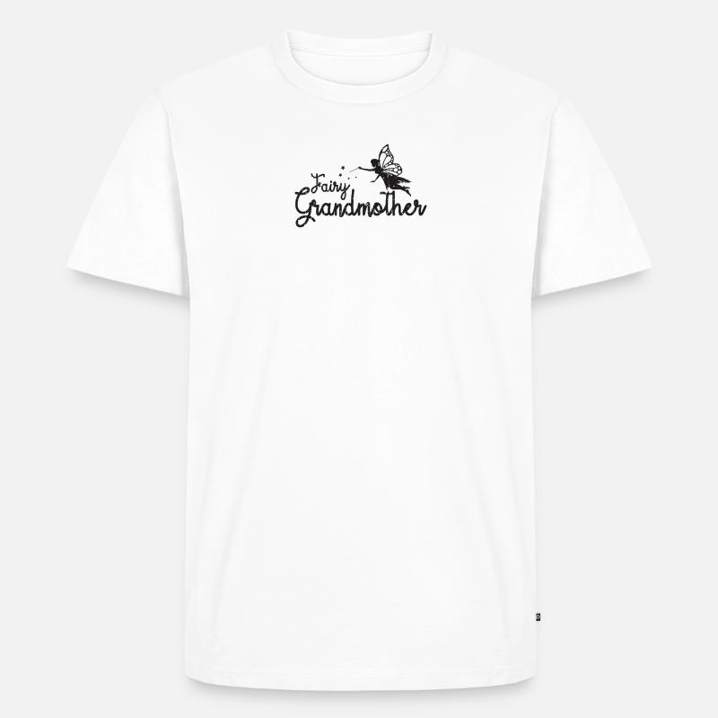 Feengroßmutter - künstlerisch - Männer Premium Bio T-Shirt - Weiß