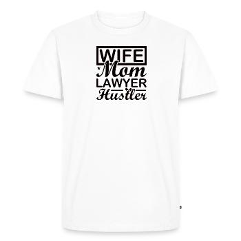 Avocat Mama Avocat Avocat Droit Mère - T-shirt Premium bio Homme - blanc - Devant - Nico (187cm)