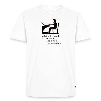 Software Developer Programmer Gift - Men's Premium Organic T-Shirt - white - Front - Nico (187cm)