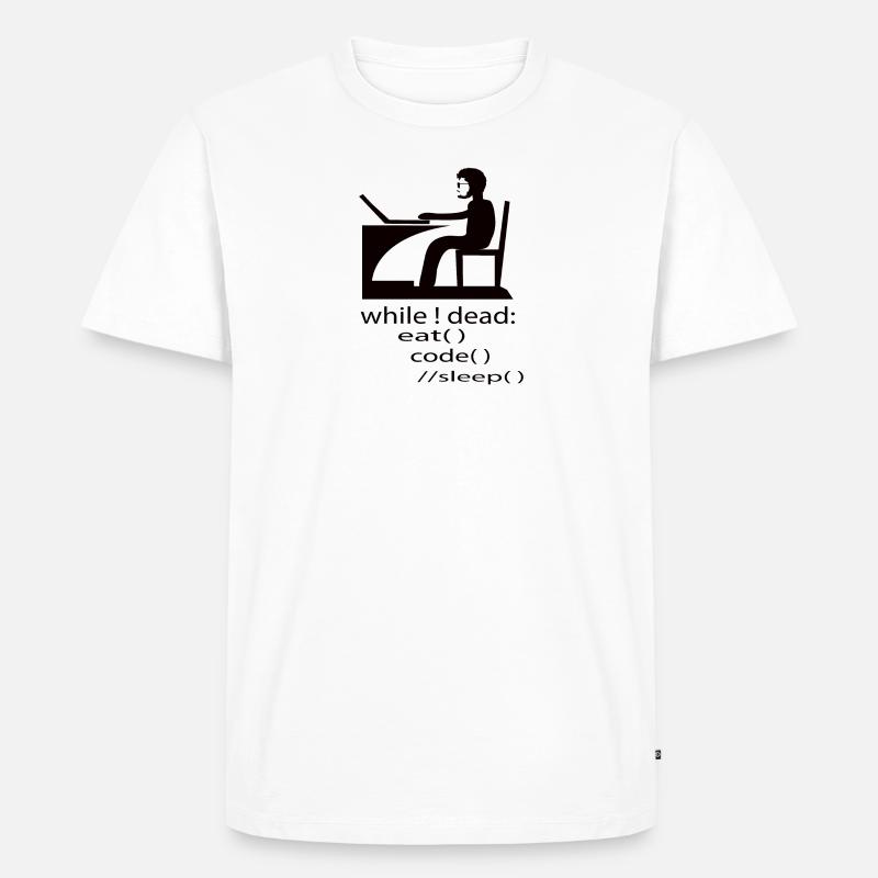 Softwareentwickler Programmierer Geschenk - Männer Premium Bio T-Shirt - Weiß