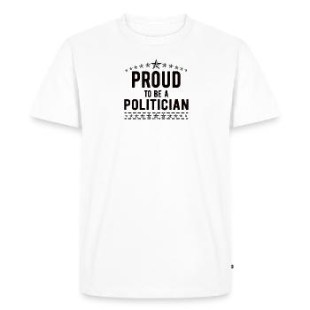 Politicien Politique Politique Élections des maires - T-shirt Premium bio Homme - blanc - Devant - Nico (187cm)