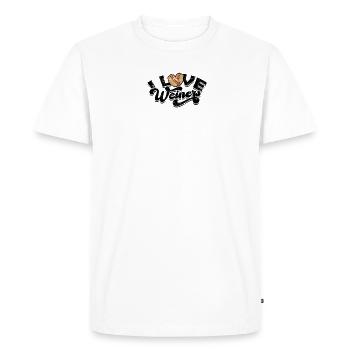 I love weiners - hotdog - Men's Premium Organic T-Shirt - white - Front - Nico (187cm)