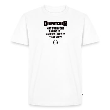Meilleur devis de répartiteur Profession de cadeau Logistique - T-shirt Premium bio Homme - blanc - Devant - Nico (187cm)