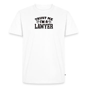 Avocat Profession Avocat Avocat Droit - T-shirt Premium bio Homme - blanc - Devant - Nico (187cm)