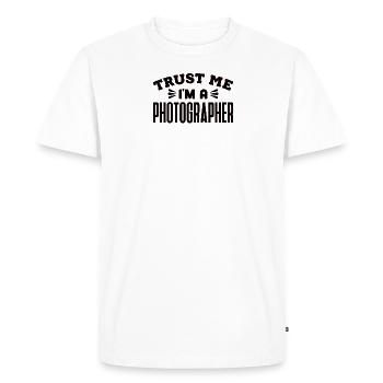 Photography Camera Photographer Retro Camera Photography - Men's Premium Organic T-Shirt - white - Front - Nico (187cm)