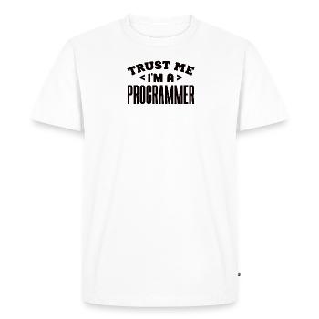 Software Developer Programmer Gift - Men's Premium Organic T-Shirt - white - Front - Nico (187cm)