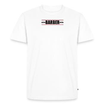 Proud Barber Barber Men's Barber Barbers - Men's Premium Organic T-Shirt - white - Front - Nico (187cm)