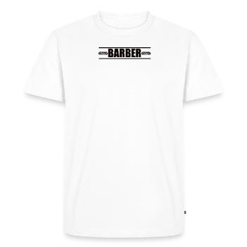 Proud Barber Barber Men's Barber Barbers - Men's Premium Organic T-Shirt - white - Front - Nico (187cm)
