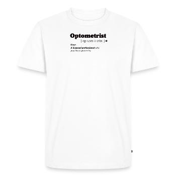 Opticien Optométriste Opticien Ophtalmologiste Café - T-shirt Premium bio Homme - blanc - Devant - Nico (187cm)