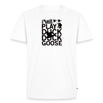 Hunting Hunter Game Forest Hunting Goose Nature Gift - Men's Premium Organic T-Shirt - white - Front - Nico (187cm)