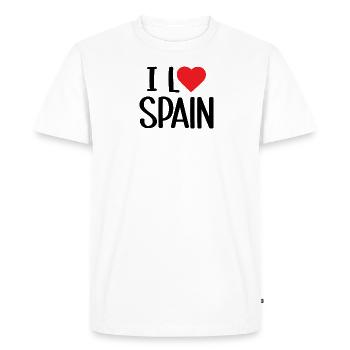 I love Spain - Men's Premium Organic T-Shirt - white - Front - Nico (187cm)