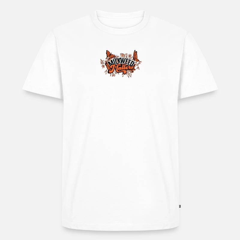 Milkweed matters - botanisch - Männer Premium Bio T-Shirt - Weiß