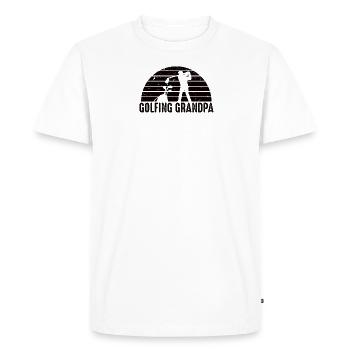 Golfeur Grand-père Golfeur Golf Sport Golf Club Retraité - T-shirt Premium bio Homme - blanc - Devant - Nico (187cm)