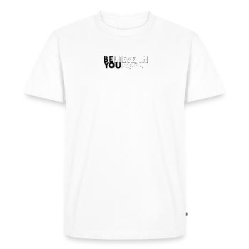 Believe in yourself - inspiring - Men's Premium Organic T-Shirt - white - Front - Nico (187cm)