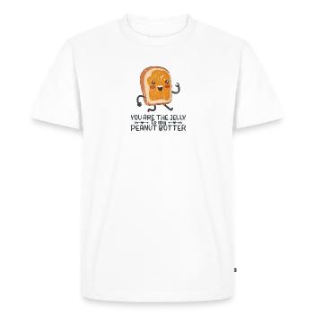 You are the jelly to my peanut butter - jelly - Men's Premium Organic T-Shirt - white - Front - Nico (187cm)