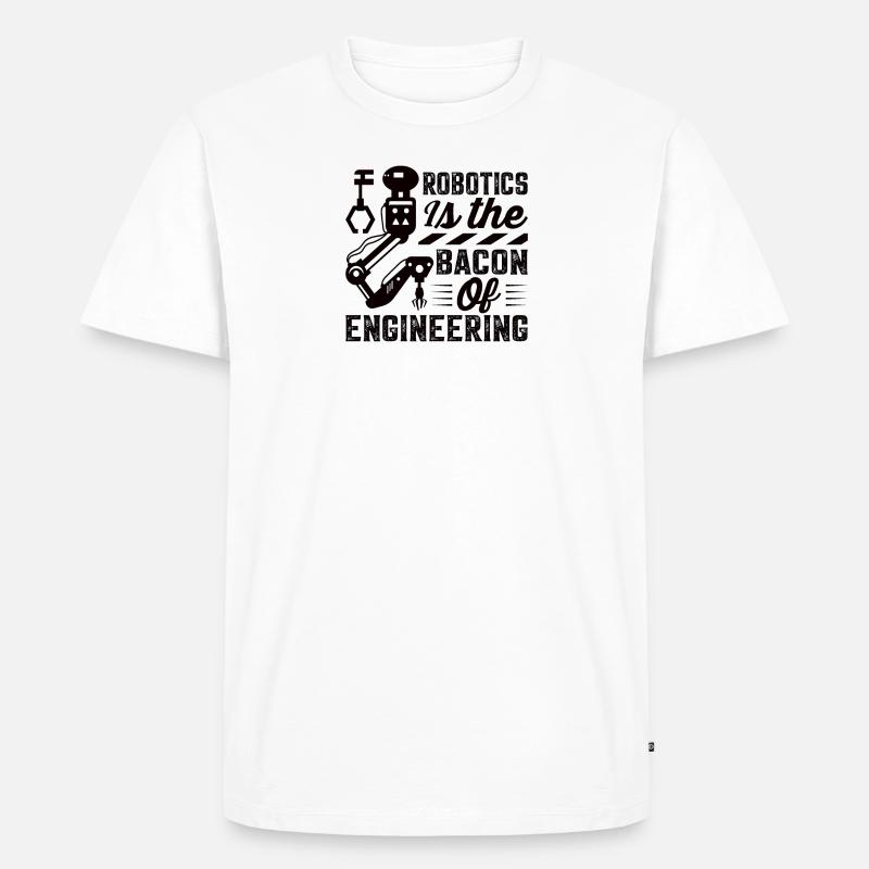 Roboter Programmierer Automatisierungstechniker - Männer Premium Bio T-Shirt - Weiß