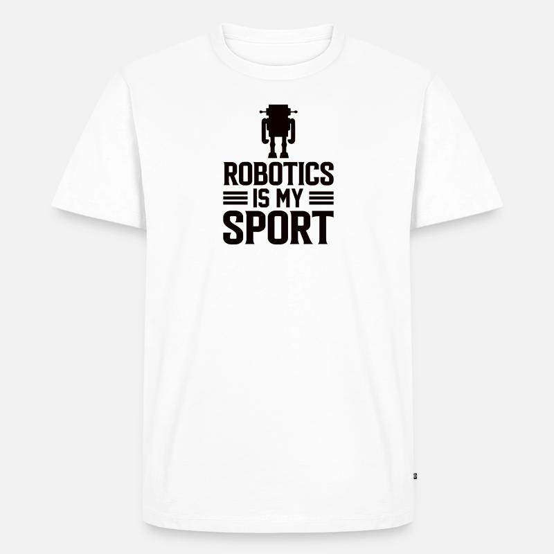 Robot Programmer Automation Technician - Men's Premium Organic T-Shirt - white