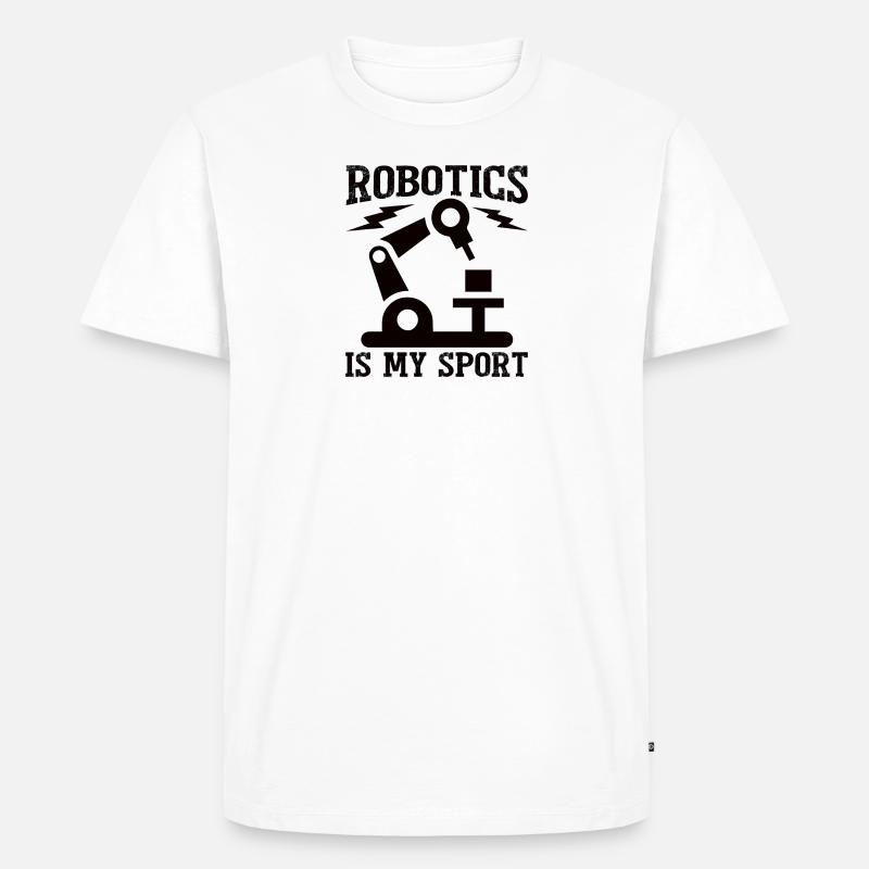 Robot Programmer Automation Technician - Men's Premium Organic T-Shirt - white