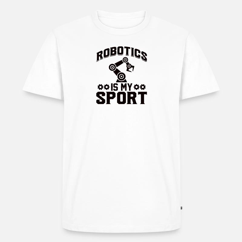 Roboter Programmierer Automatisierungstechniker - Männer Premium Bio T-Shirt - Weiß
