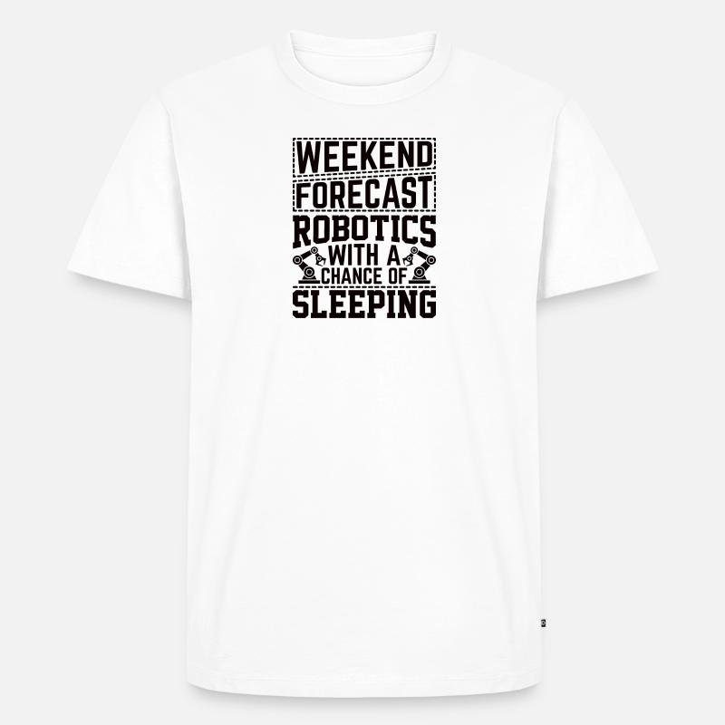 Roboter Programmierer Automatisierungstechniker - Männer Premium Bio T-Shirt - Weiß