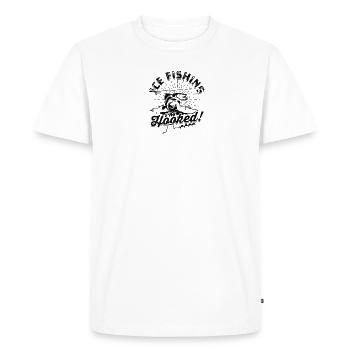 Ice fishing - I'm hooked! - Ice Fishing - Men's Premium Organic T-Shirt - white - Front - Nico (187cm)