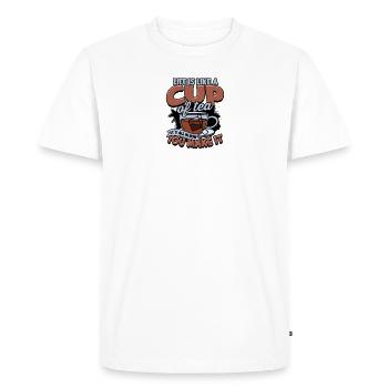 La vie est comme une tasse de thé, tout est dans la façon dont vous - T-shirt Premium bio Homme - blanc - Devant - Nico (187cm)