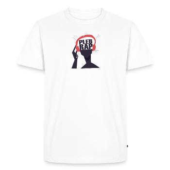 My headphones only play pleb rap - Men's Premium Organic T-Shirt - white - Front - Nico (187cm)