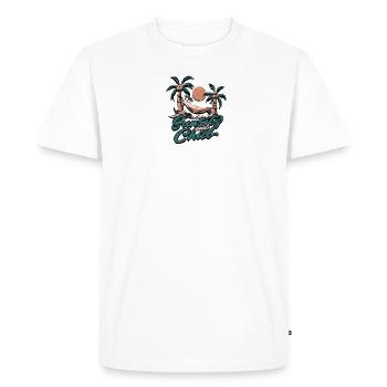 Sunsets and chill - Sunset - Men's Premium Organic T-Shirt - white - Front - Nico (187cm)