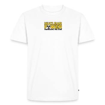 Nuclear Power: Harnessing the Atom - Nuclear - Men's Premium Organic T-Shirt - white - Front - Nico (187cm)