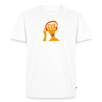 My headphones only play pleb rap - Men's Premium Organic T-Shirt - white - Front - Nico (187cm)