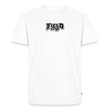 JOURNÉE SUR LE TERRAIN - Extérieur - T-shirt Premium bio Homme - blanc - Devant - Nico (187cm)